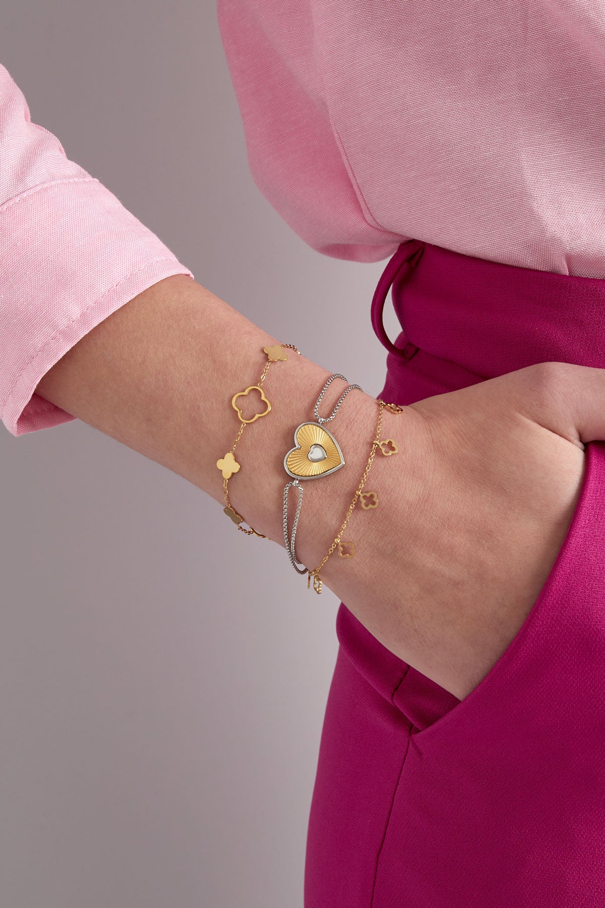 The Everyday Gold Clover Bracelet