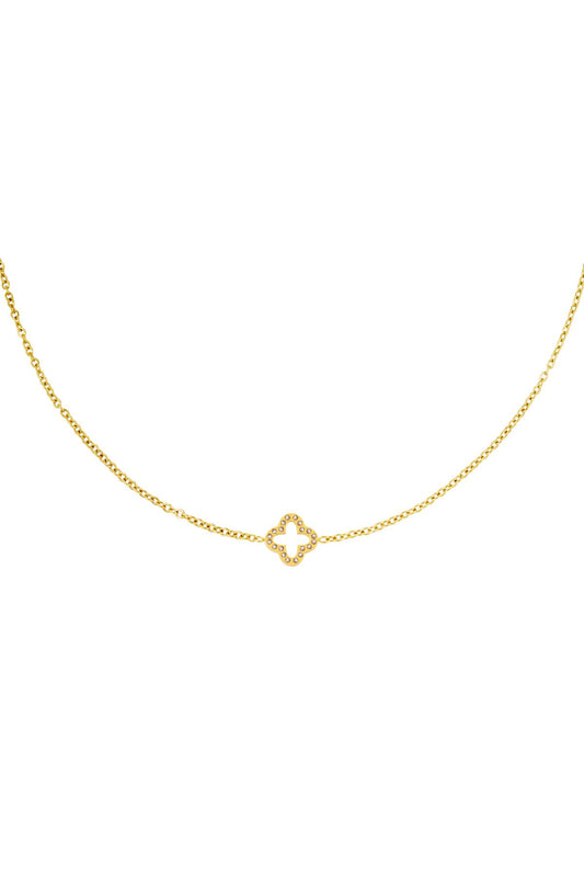 Du Jour Gold Clover Necklace