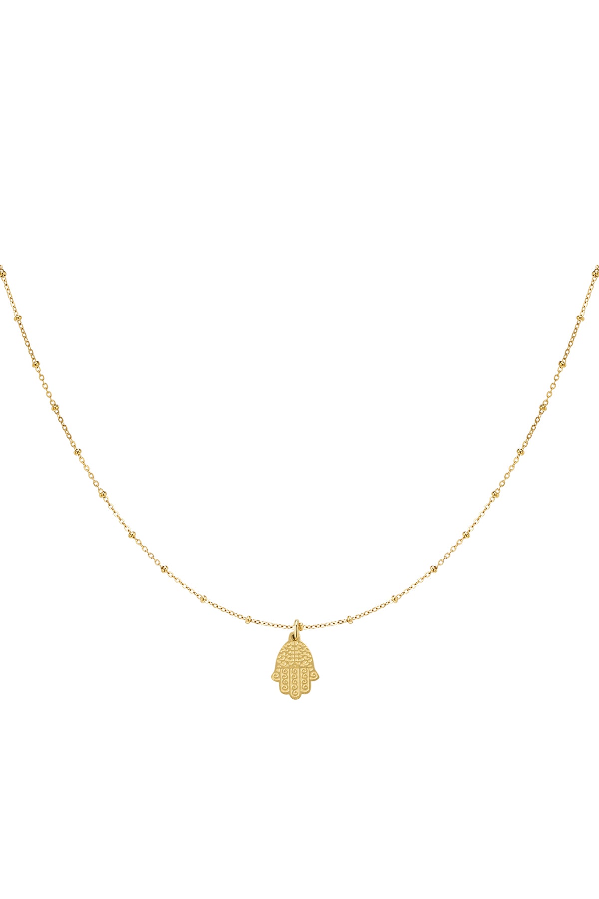 Hamsa Gold Hand Chain Necklace